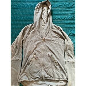Surplus Indo‎ Chine Zip Up Hoodie Distressed Washed Gray Mens Size Small